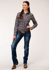 Roper Womens Snap Shirt Woven Plaid
