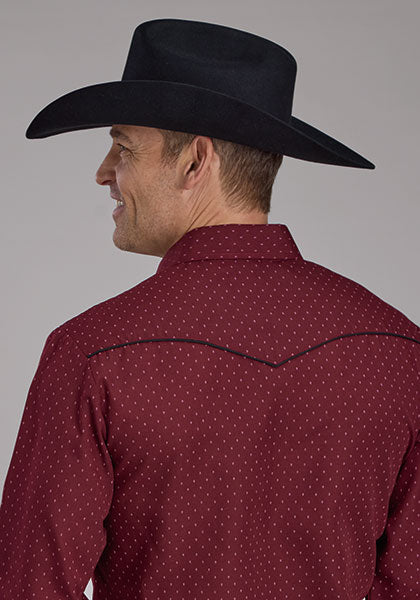 Roper Wine Dot Print
