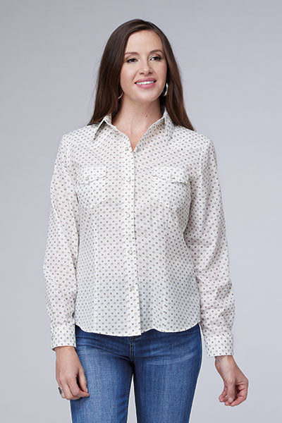 Roper Women Cream/Taupe Mini Floral Print