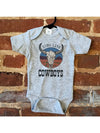Long Live Cowboys Baby Body Suit- Grey