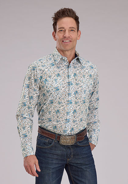 Roper Men's Vintage Paisley Print