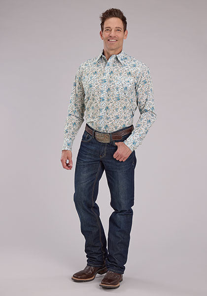 Roper Men's Vintage Paisley Print