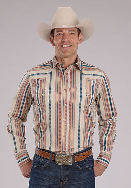Roper Men's Southwest Vertical Stripe