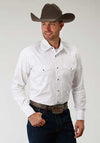 Roper Solid Snap Shirt - White