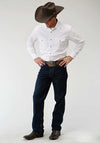 Roper Solid Snap Shirt - White