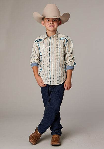 Roper Boy Vertical Aztec Stripe