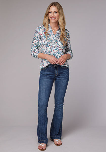 Roper Women Ditzy Floral Print Rayon Challis