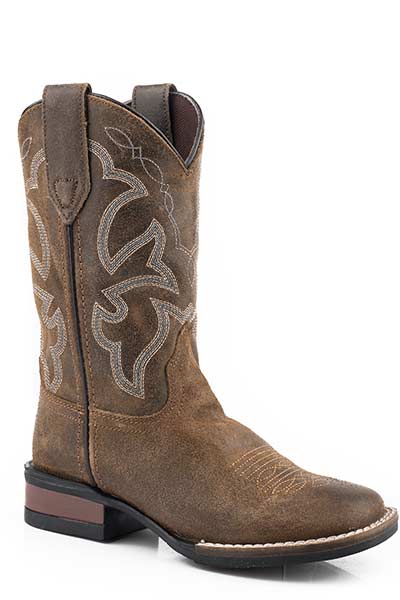 Roper Kid's Beige Oiled Suede Boot