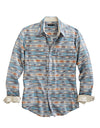 Tin Haul Men Snap Shirt Ghost Aztec