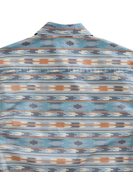 Tin Haul Men Snap Shirt Ghost Aztec