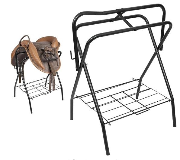 Saddle Rack Folding Black