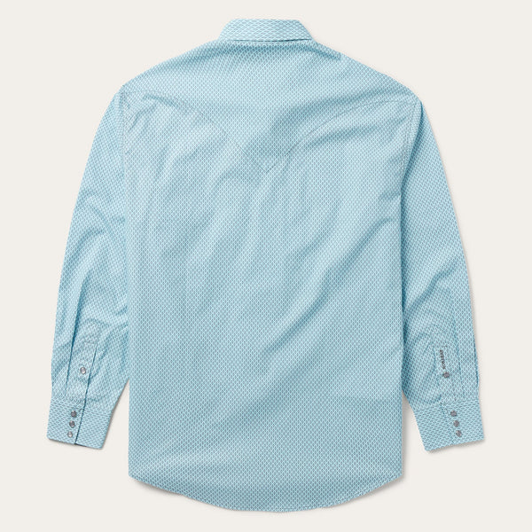 Stetson Snap 2 pocket Print - Silver Diamond Neat