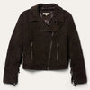 Steson Women Suede Fringe Motorcycle Jacket