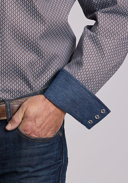 Stetson Men's All over Diamond Print