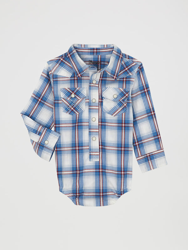 Wrangler Baby Long Sleeve Western Snap Bodysuit
