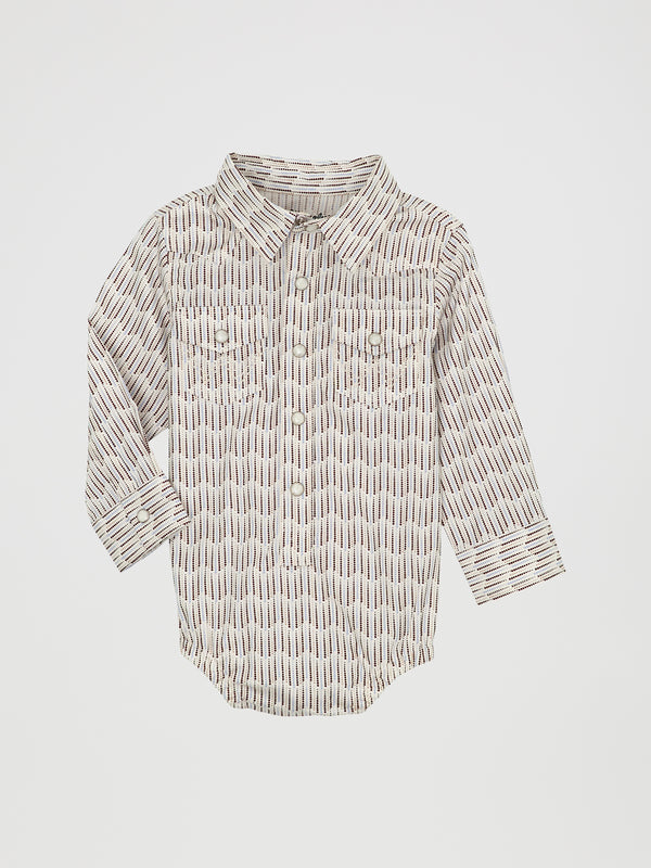 Wrangler Baby Long Sleeve Western Snap Bodysuit