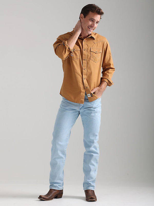 Wrangler Mens Cowboy Cut Jean Original Fit -Bleach