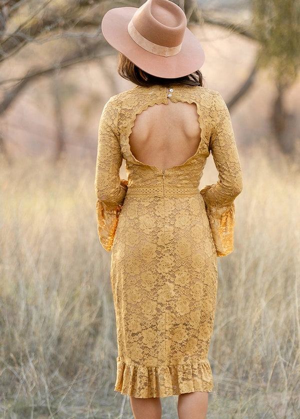 Women's Zena Dress in Honey