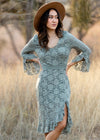 Women's Zena Dress in Neutral Green