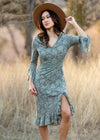 Women's Zena Dress in Neutral Green