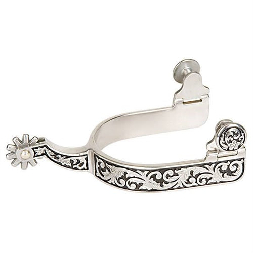 Ladies' Spurs with Engraving and Black Paint