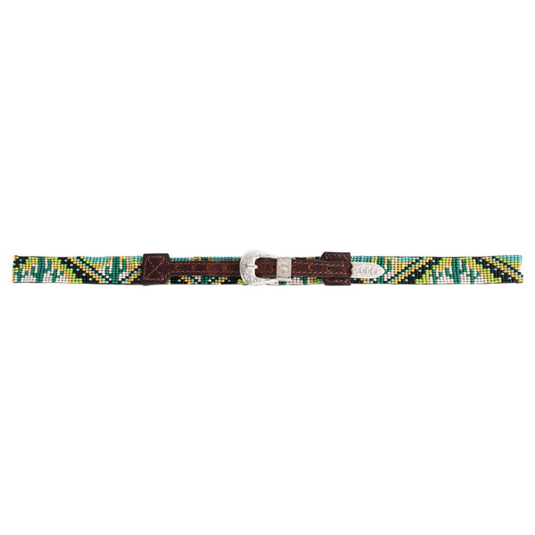 Red Dirt Co. Beaded Hat Band Cactus & Buckle