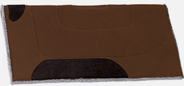 Canvas Top Saddle Pad Brown