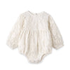 Lydia Baby Girl Embroidered Organza Bodysuit