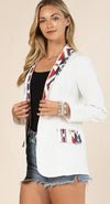 Alice Aztec Print Contrast Blazer