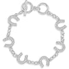 Cystal Clear Luck Horseshoe Link Bracelet