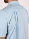Men's Modern Guayabera Shirt - Light Blue