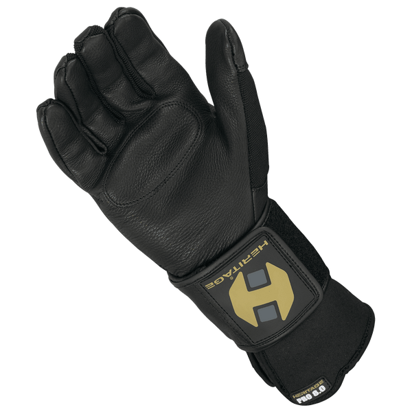 Heritage Pro 8.0 Bull Riding Glove - Black Left Hand
