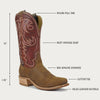 Hyer Hays Boot - Bay Apache Rust