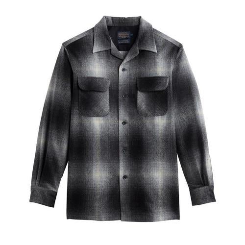 Scully ENS Brown/Black Wool Blend Plaid L/S Shirt