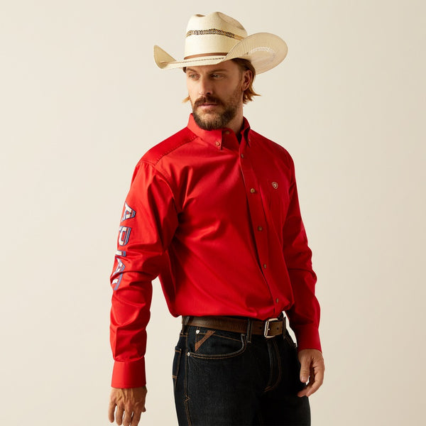 Ariat Men's Team Logo Twill Classic Fit Shirt
