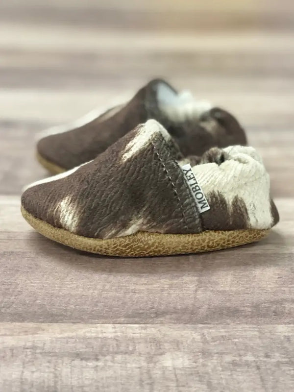Toddler Faux Cow Hide Moccasins
