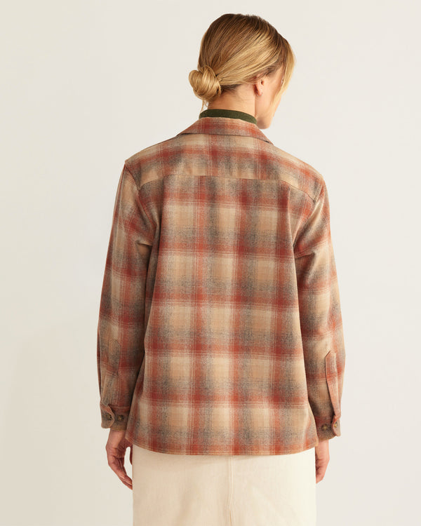 Pendleton Women's Boyfriend Board Shirt - Copper Gold Ombre