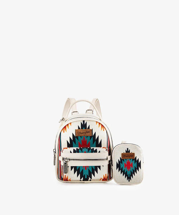 Wrangler Aztec Knitted Mini Backpack