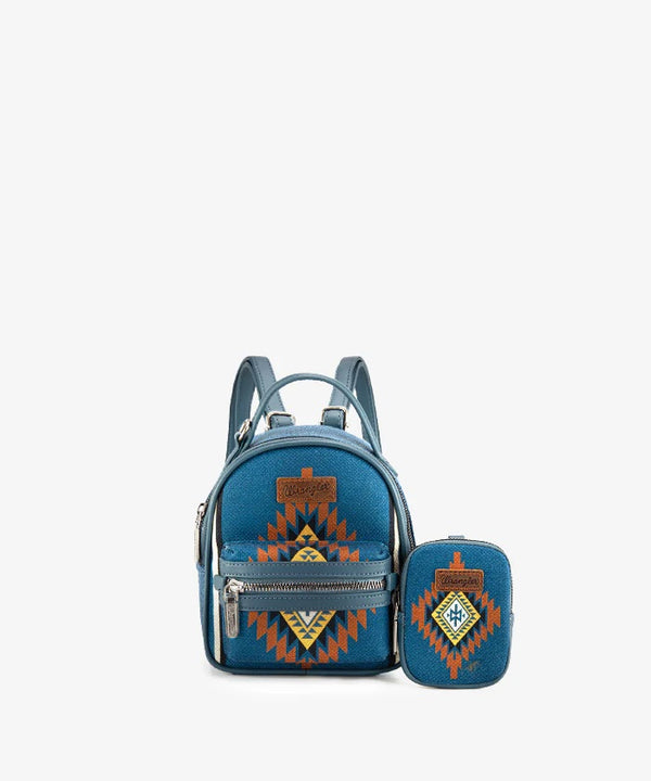 Wrangler Aztec Knitted Mini Backpack