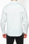 Rodeo Solid Color Long Sleeve Snap - White