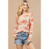 Paige Western Print Semi Sheer Mesh Top