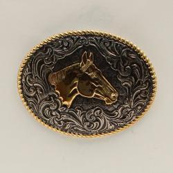 Oval Roped Antique Buckle