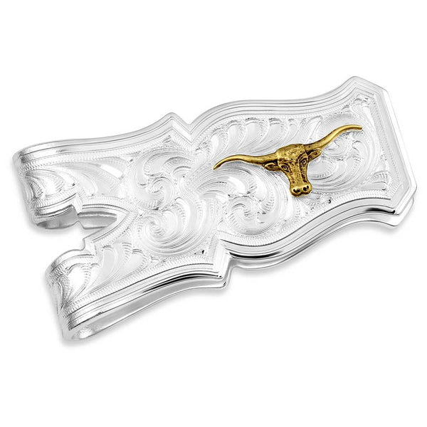 Open Range Money Clip with Longhorn