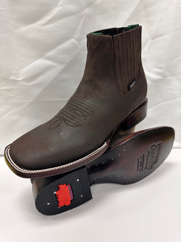 Urban Country Square Toe Botin - Crazy Choco