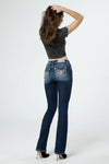 Miss Me Aztec Bull Mid-Rise Boot Cut