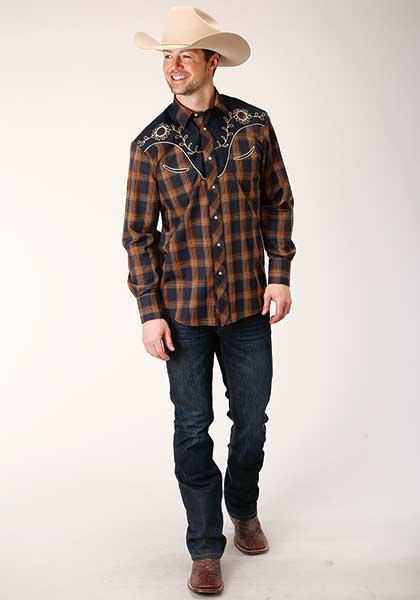 Roper Men's Western Shirt Smile Pocket
