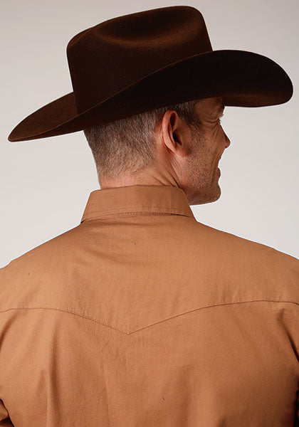 Roper Men's Performance Solid Caramel