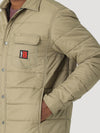 Wrangler Mens Riggs Tought Layers Insulated Shirt Jacket - Bark