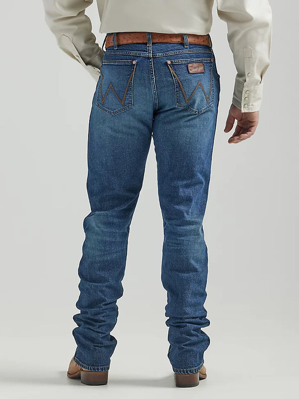 Wrangler Mens Retro Slim Fit Straight Leg Jean - Night Shift