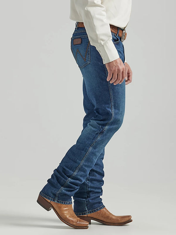 Wrangler Mens Retro Slim Fit Straight Leg Jean - Night Shift